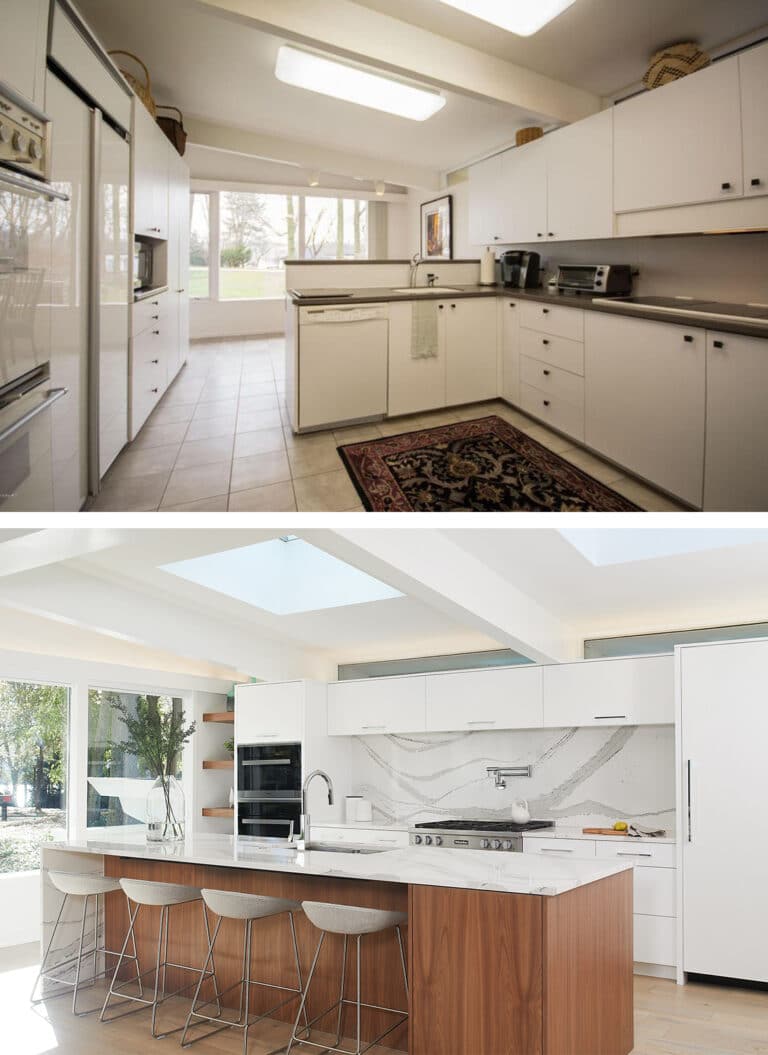 Global Remodel Mid Century Modern Kitchen Before After