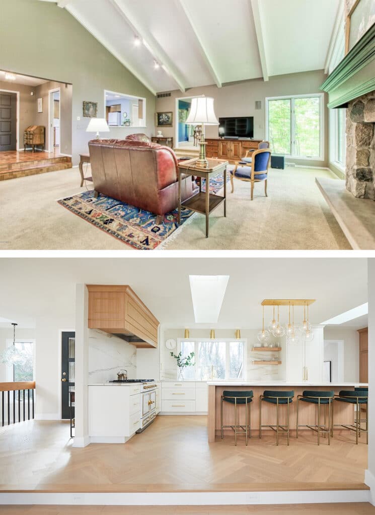 Hidden Lakes Before After Kitchen Remodel