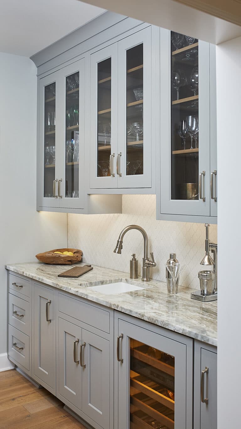 Modern Farmhouse Grey Cabinets Butlers Pantry