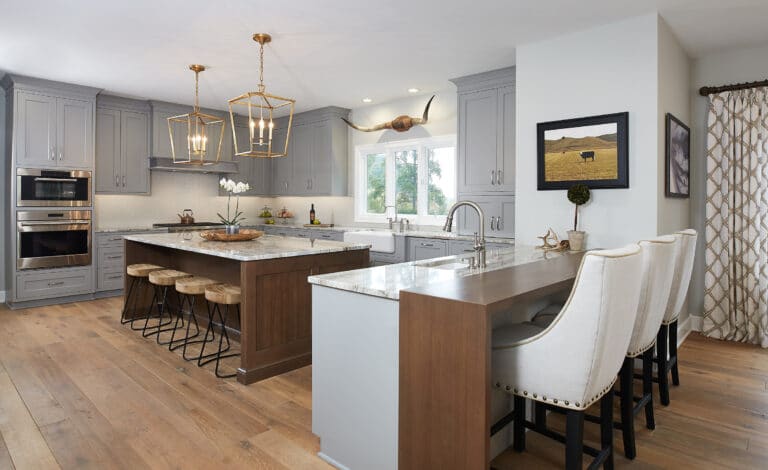 Modern Grey Wood Farmhouse Kitchen