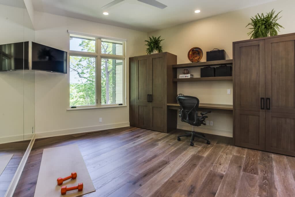 Modern Prairie Style Office Gym