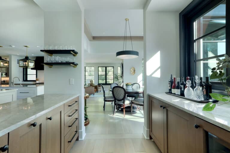 Walk Through Galley Kitchen Bar