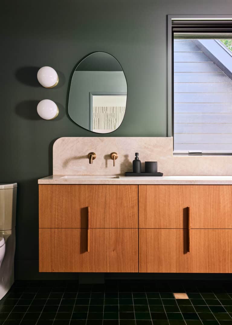 Organic Modern Bathroom Floating Vanity