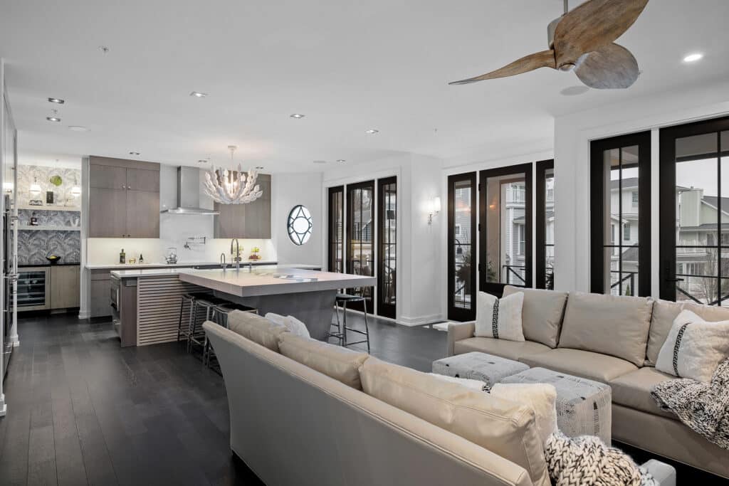 Contemporary Cottage Great Room Kitchen