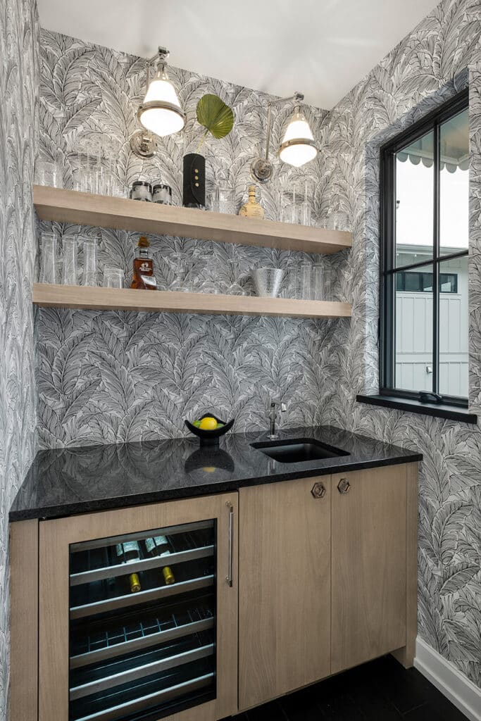 Contemporary Cottage Wet Bar