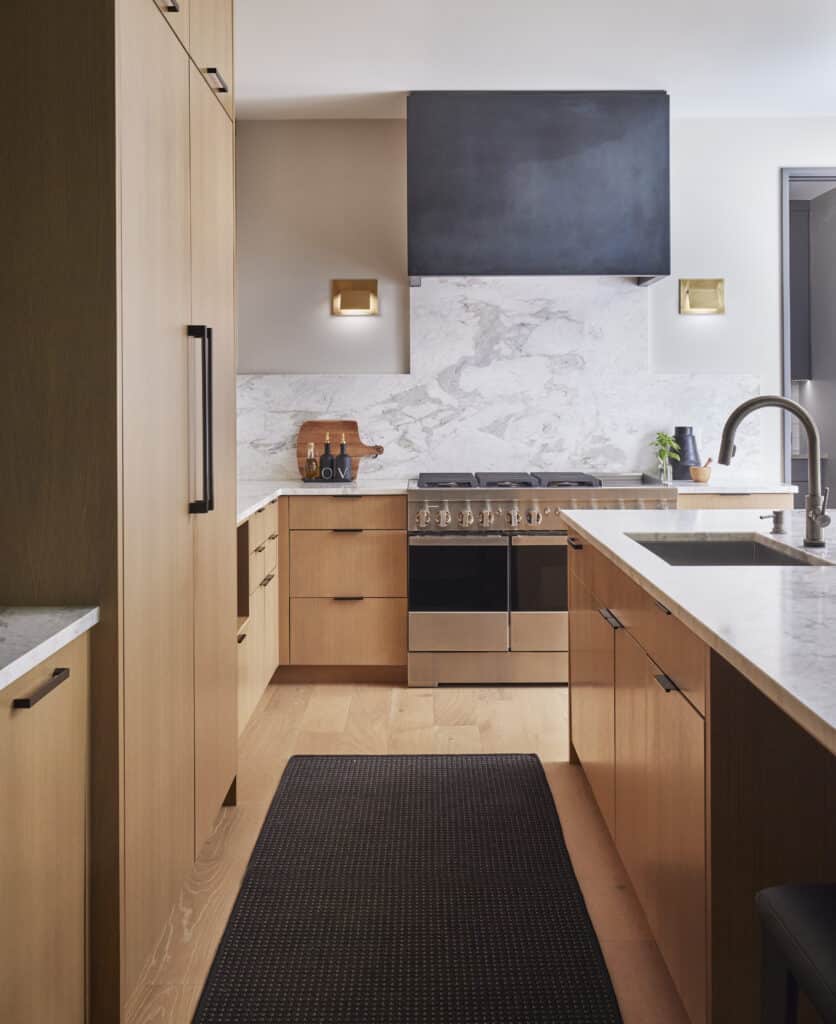Black + White Kitchen Metal Range Hood