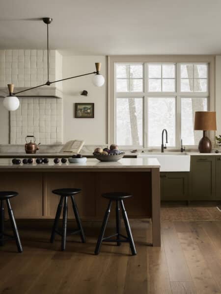 Earth Tone Contemporary Kitchen Island