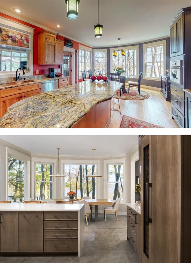 Saugatuck Kitchen Remodel Before After Peach Creek