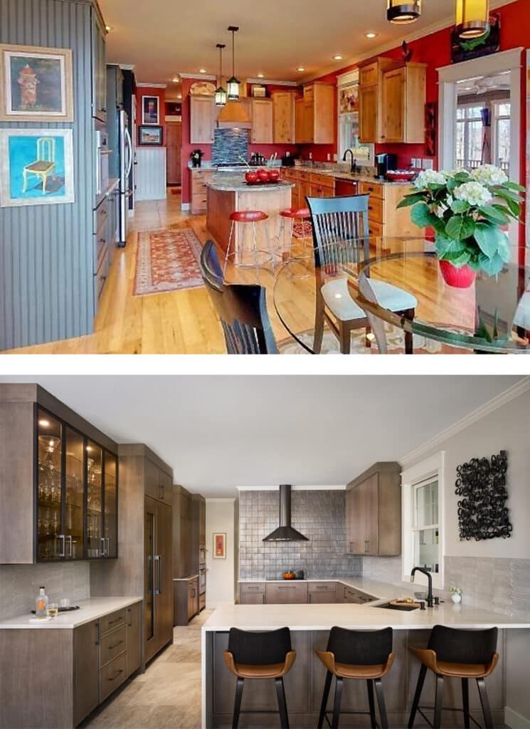 Saugatuck Kitchen Remodel Before After Peach Creek